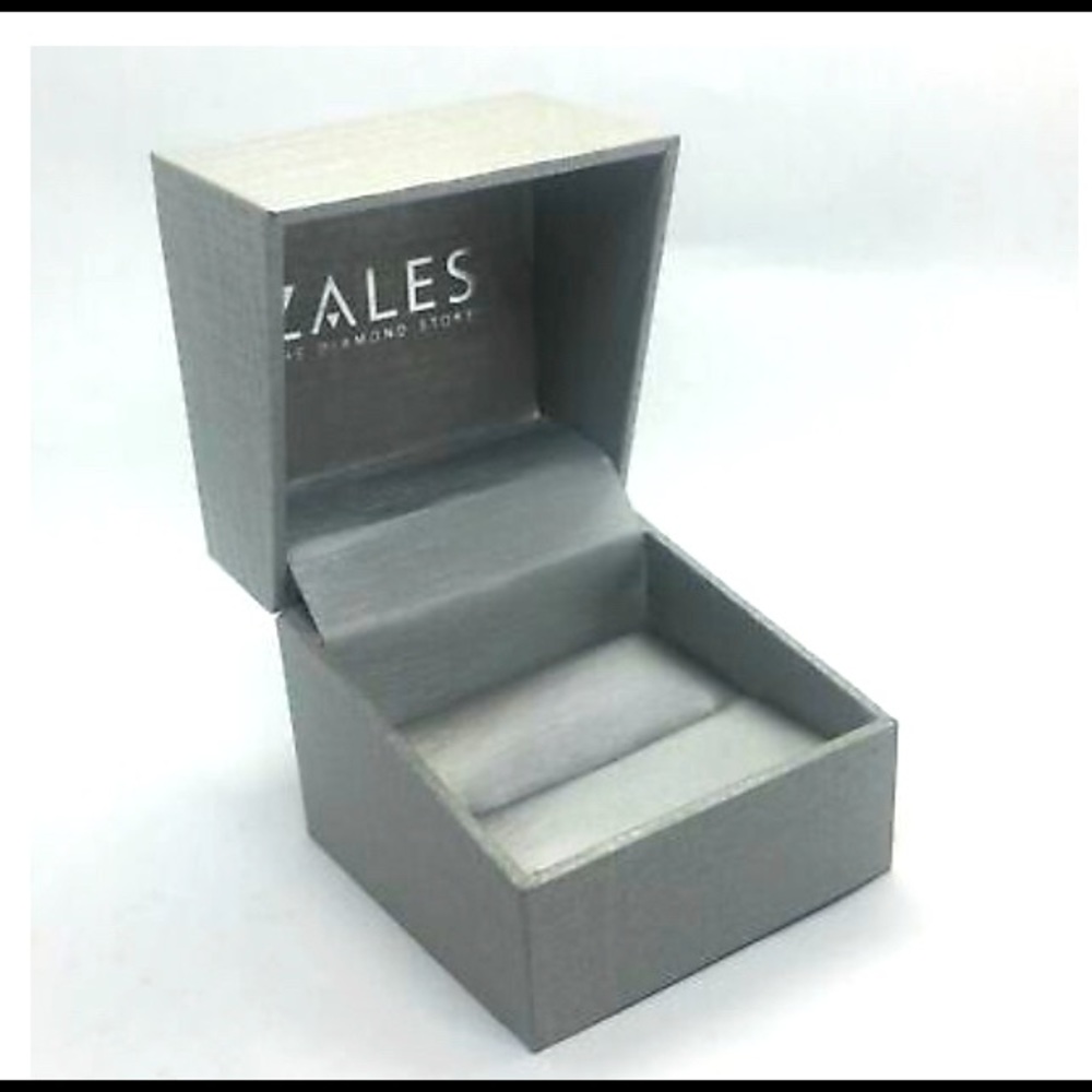 Zales the Diamond Store Empty Silver Ring Box